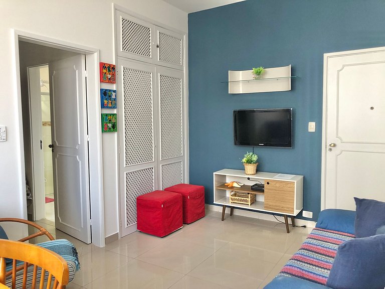 Apartamento Vista Mar nas Pitangueiras com 1 Vaga