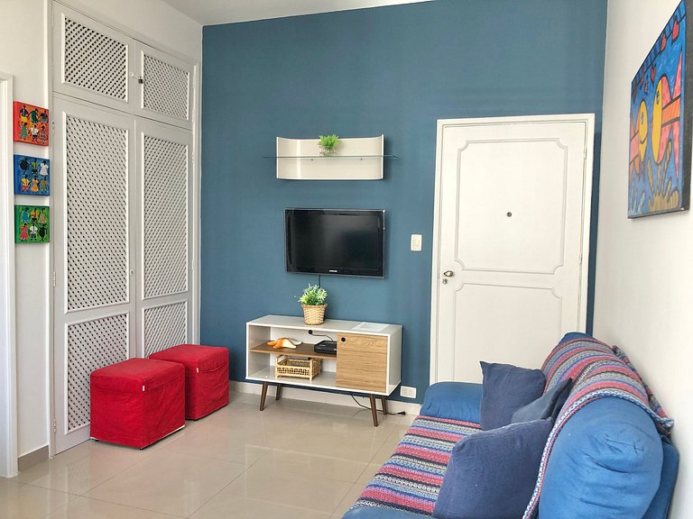 Apartamento Vista Mar nas Pitangueiras com 1 Vaga