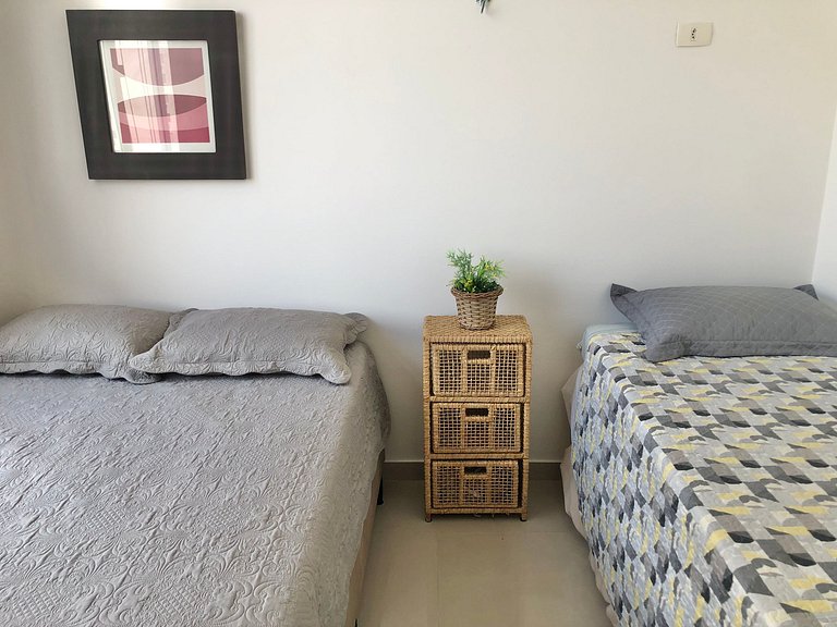 Apartamento Vista Mar nas Pitangueiras com 1 Vaga